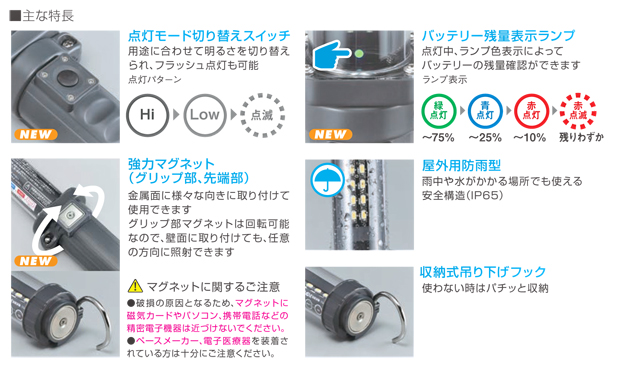 ハタヤNew充電式LEDライト【LW-10N】登場！：ケイビーワン